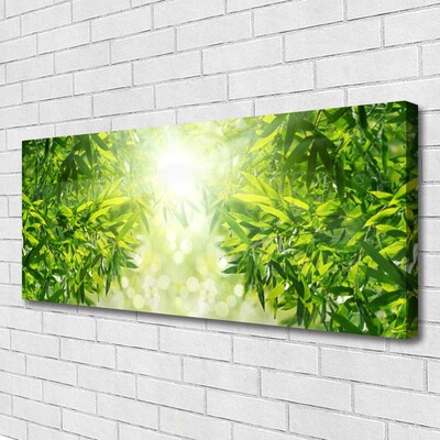 Canvas print Leaves nature green