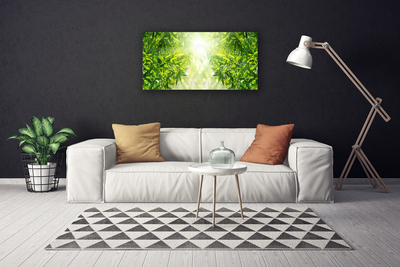 Canvas print Leaves nature green