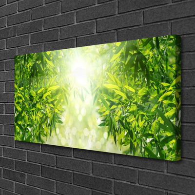 Canvas print Leaves nature green