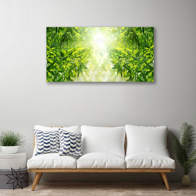 Canvas print Leaves nature green