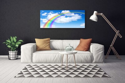 Canvas print Rainbow nature multi