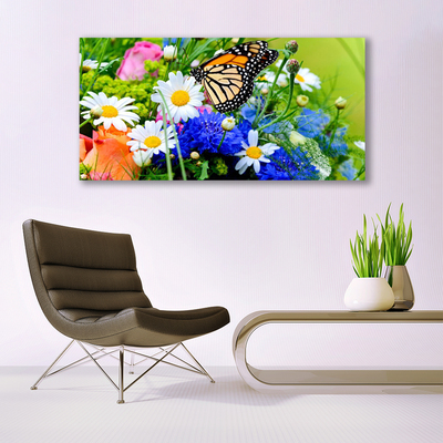 Canvas print Flowers nature multi