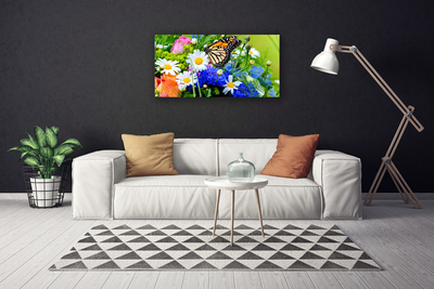 Canvas print Flowers nature multi