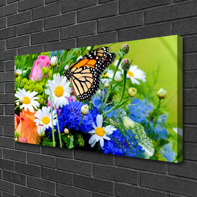 Canvas print Flowers nature multi