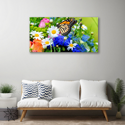 Canvas print Flowers nature multi