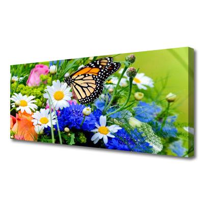 Canvas print Flowers nature multi