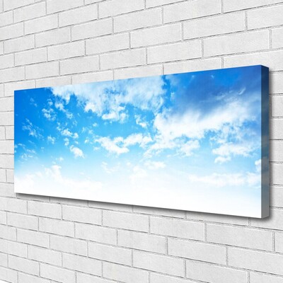 Canvas print Sky landscape blue white