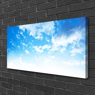 Canvas print Sky landscape blue white