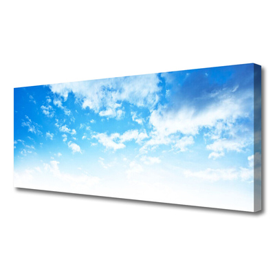 Canvas print Sky landscape blue white