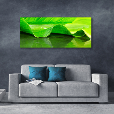 Canvas Wall art Leaf floral green