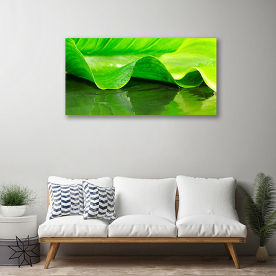 Canvas Wall art Leaf floral green