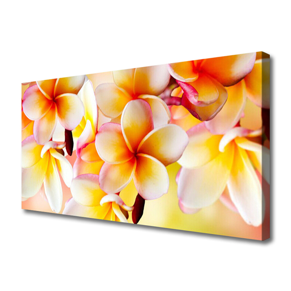 Canvas Wall art Flowers floral red green white