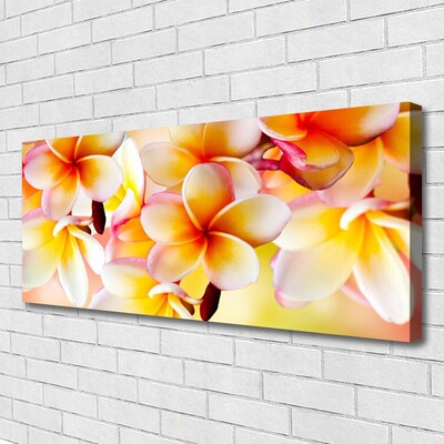 Canvas Wall art Flowers floral red green white