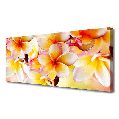 Canvas Wall art Flowers floral red green white