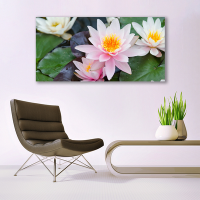 Canvas Wall art Flowers floral yellow pink