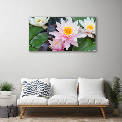 Canvas Wall art Flowers floral yellow pink