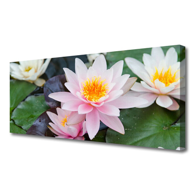 Canvas Wall art Flowers floral yellow pink