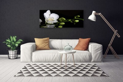 Canvas Wall art Flower floral white