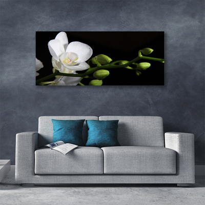 Canvas Wall art Flower floral white