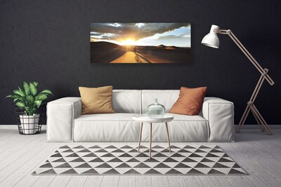 Canvas Wall art Desert landscape yellow