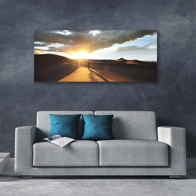 Canvas Wall art Desert landscape yellow