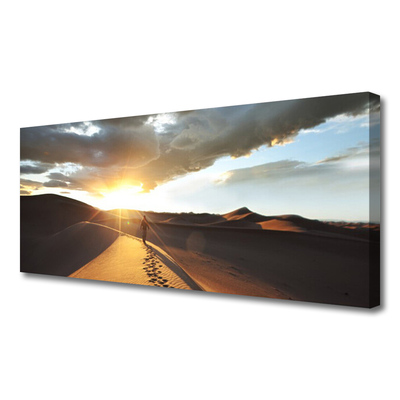 Canvas Wall art Desert landscape yellow