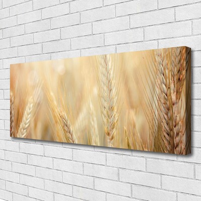 Canvas Wall art Wheat floral brown