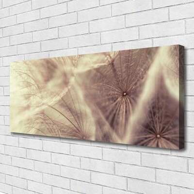 Canvas Wall art Dandelion floral grey