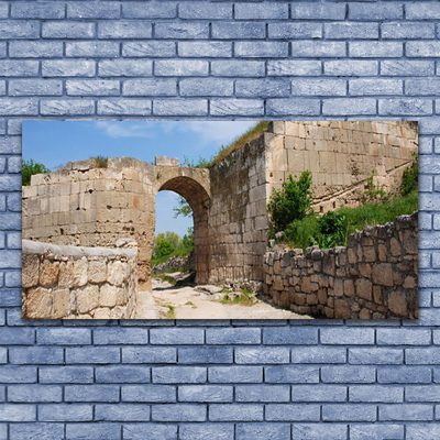 Canvas Wall art Ruin architecture grey brau