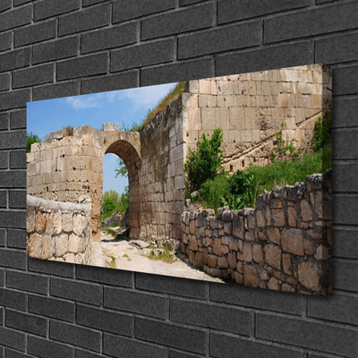 Canvas Wall art Ruin architecture grey brau