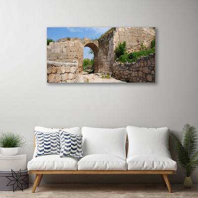 Canvas Wall art Ruin architecture grey brau