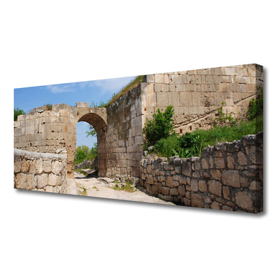 Canvas Wall art Ruin architecture grey brau