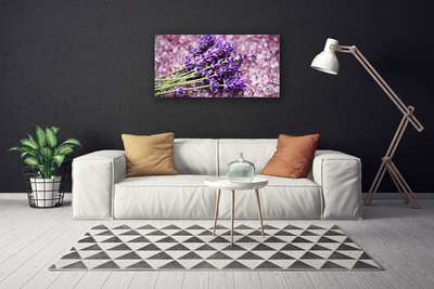 Canvas Wall art Flowers floral purple