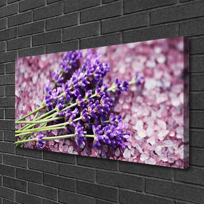 Canvas Wall art Flowers floral purple