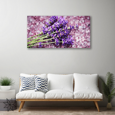 Canvas Wall art Flowers floral purple