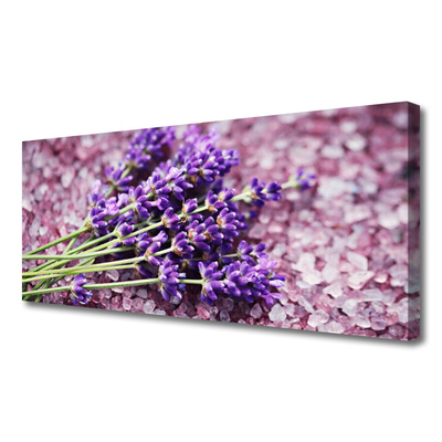 Canvas Wall art Flowers floral purple