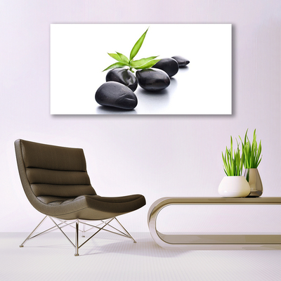 Canvas Wall art Stones art black