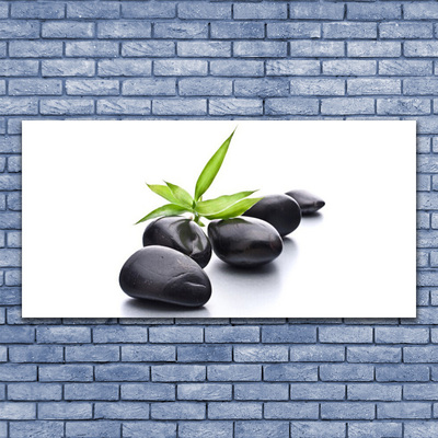 Canvas Wall art Stones art black