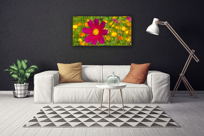 Canvas Wall art Flower floral yellow red