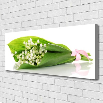 Canvas Wall art Flowers floral white green