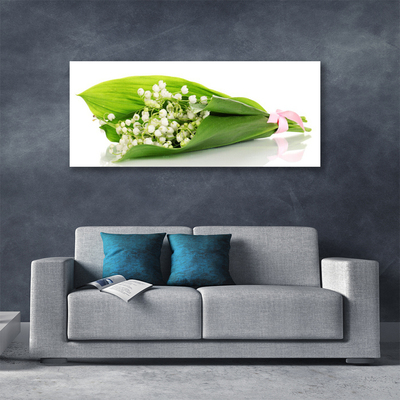 Canvas Wall art Flowers floral white green