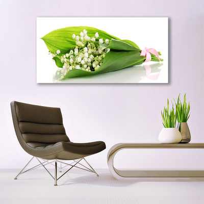 Canvas Wall art Flowers floral white green