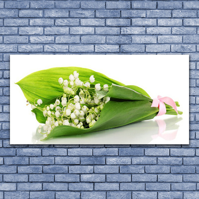 Canvas Wall art Flowers floral white green