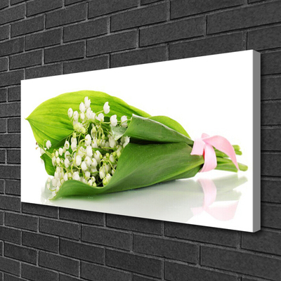 Canvas Wall art Flowers floral white green