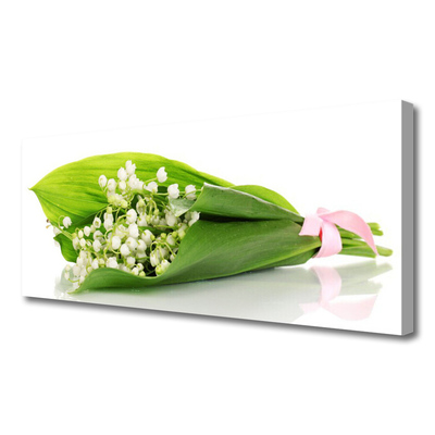 Canvas Wall art Flowers floral white green