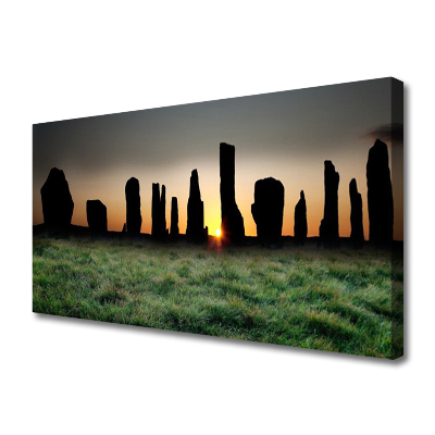 Canvas Wall art Rock art black