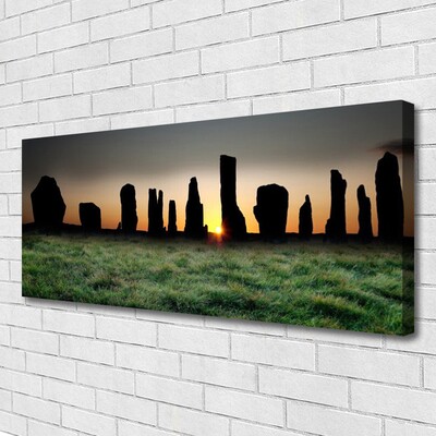 Canvas Wall art Rock art black