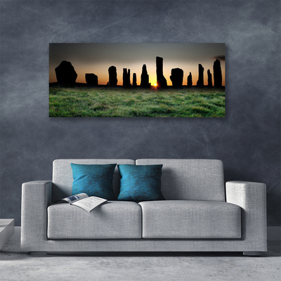 Canvas Wall art Rock art black