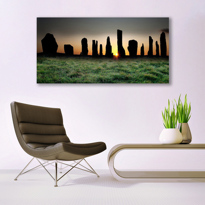 Canvas Wall art Rock art black