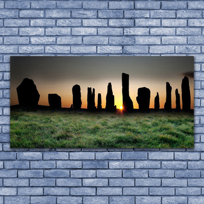 Canvas Wall art Rock art black